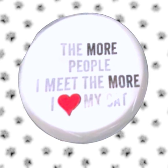 Fridge Domed Glass Magnet FRINGE 6 Piece Set CAT LOVE AND APPRECIATION - Picture 8 of 11